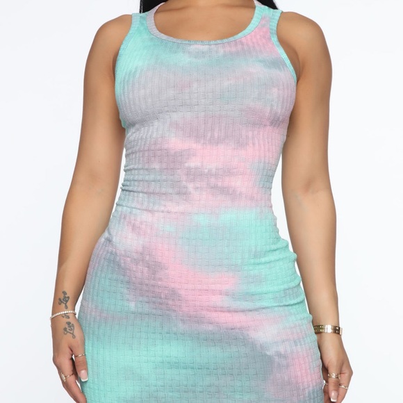 Fashion Nova Dresses & Skirts - Fashionova Tie Dye Mini Dress (M)
